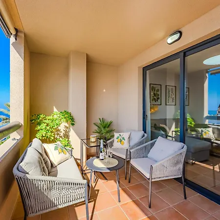 Sea View Family Heated Pool Apartment Costa Adeje (Tenerife)